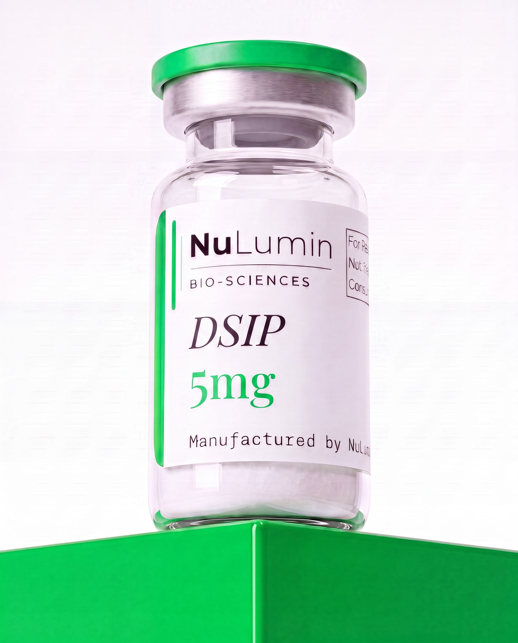 DSIP 5mg lyophilized research vial, NuLumin Bio-Sciences research material