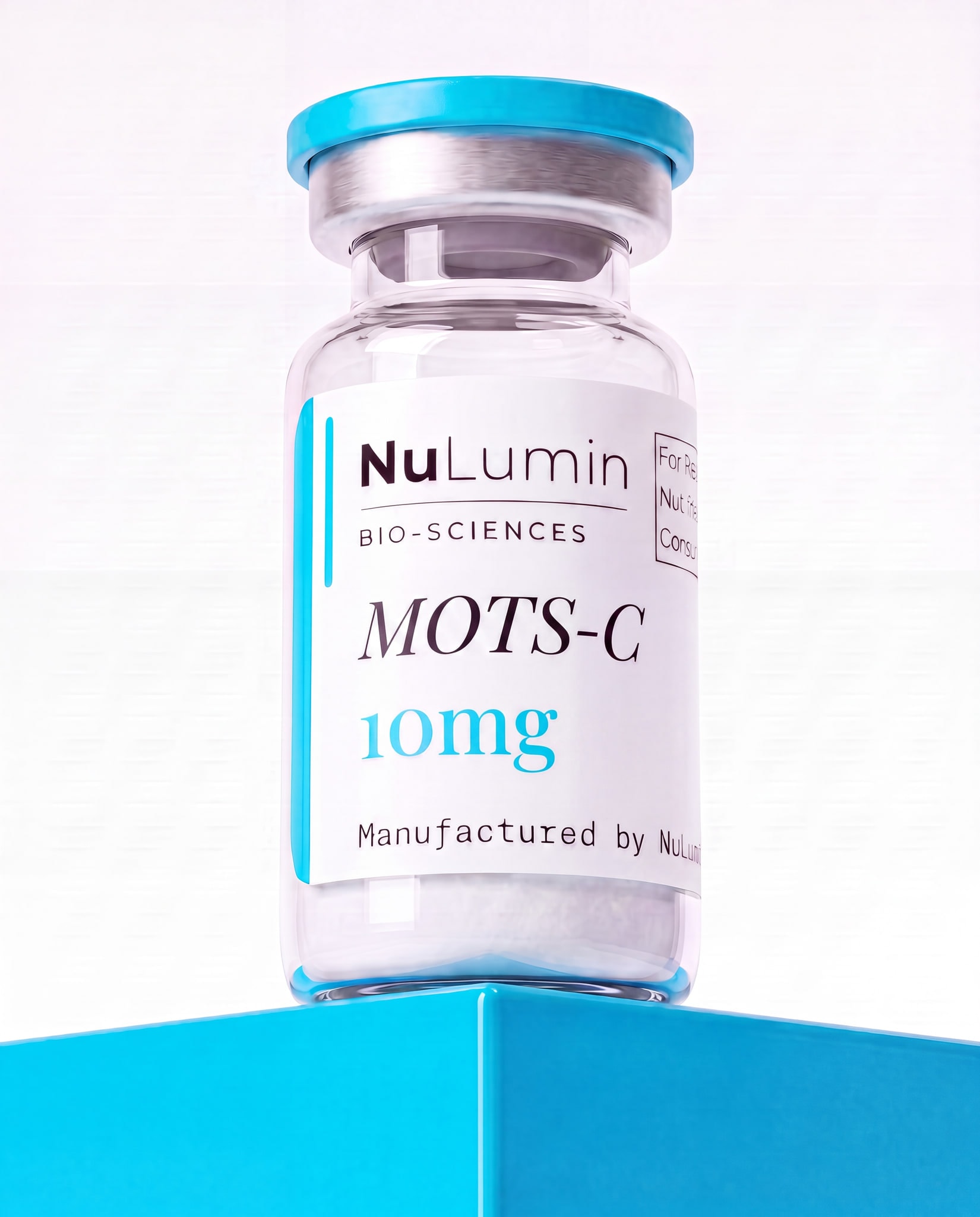 MOTS-C 10mg lyophilized research vial, NuLumin Bio-Sciences research material